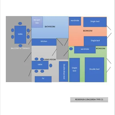 Residenza Concordia شقة *
