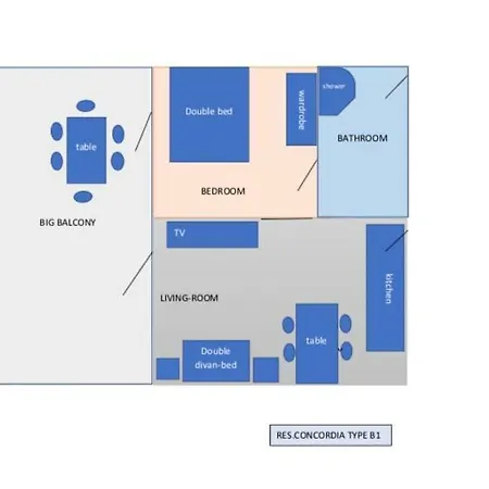 شقة Residenza Concordia